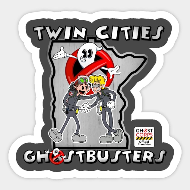 Twin Cities Ghostbusters 1930's Style Logo Sticker by TCGhostbusters